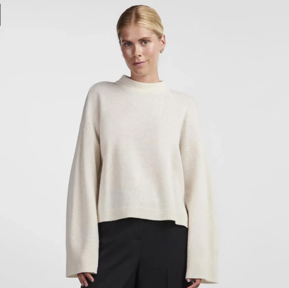Y.A.S | Women's Birch YASFRIDO LS Wide Knit Pullover Wool Sweater